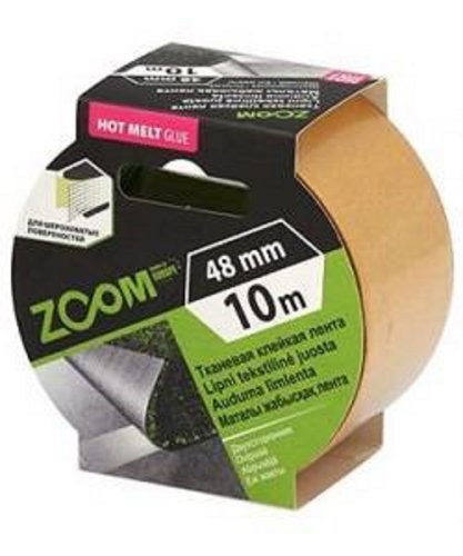 Лента клейкая тканевая Zoom 48 мм x 10 м картинка